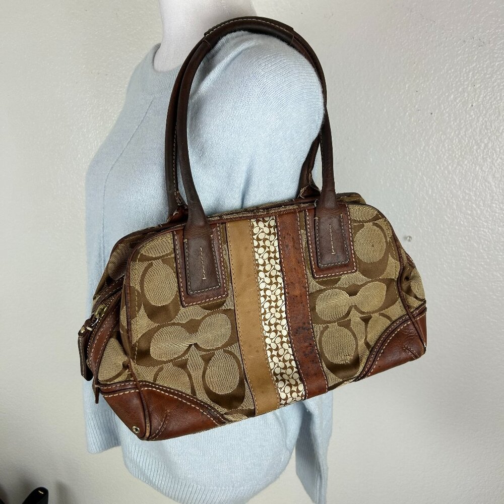 Vintage COACH Hamptons Signature Classic Logo Bag Satchel